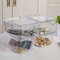 Martha Stewart Brody 4 Pack Stackable Plastic Storage Box with Lids Office Desktop Organizers, 6.75 x 5 GS-BA-YM016-4-CLR-MS - alternate 1